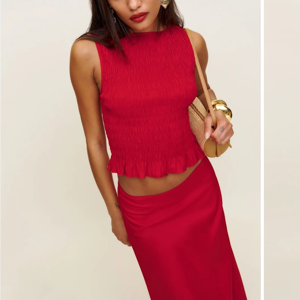Reformation two-piece SET top + skirt NWT